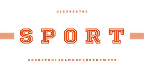 Premium Vector Sport Modern Alphabet Font Letter And Number