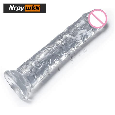 Realistic Dildo For Women Silicone Beginner Clear Dildo With Strong