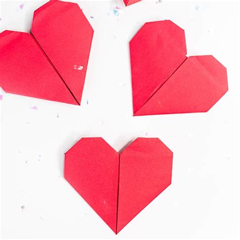 How to make an Origami Heart - simple diy origami heart