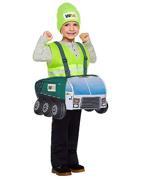 Toddler Garbage Truck Ride Along Costume Waste Management