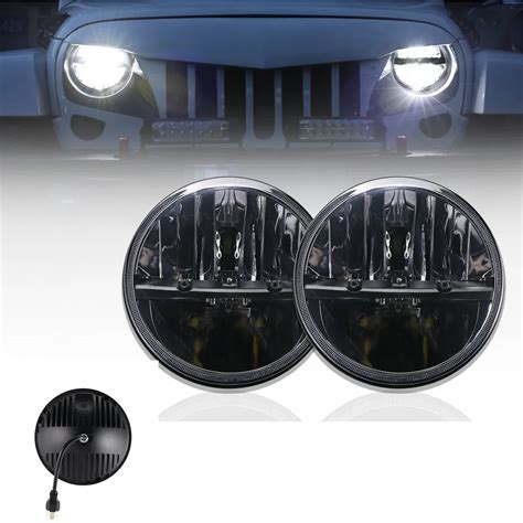 Aliexpress Buy Inch Round Led Headlights High Low Beam For