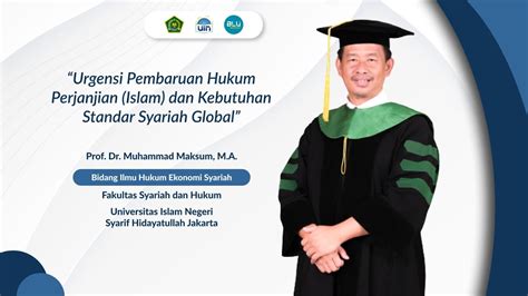 Orasi Ilmiah Prof Dr Muhammad Maksum M A Pengukuhan Guru Besar