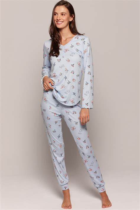 Claudel Lingerie Long Sleeve Top And Jogger Pants Pajama Set LI