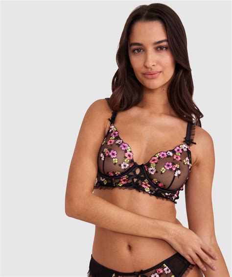 Bras N Things Enchanted Wilde Flower Mini V Black 01422401