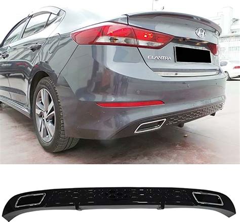 MKG Hyundai Elantra Oem Diffuser Piona Black Exhaust Tip Chromes 2015