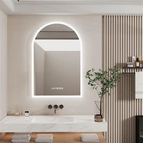 Luvodi Miroir Salle De Bain Arche X Cm Cm Miroir Mural Avec