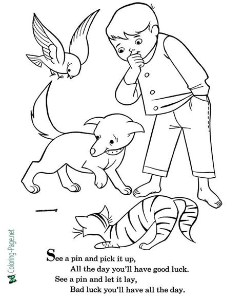 Jack And Jill Nursery Rhyme Coloring Page