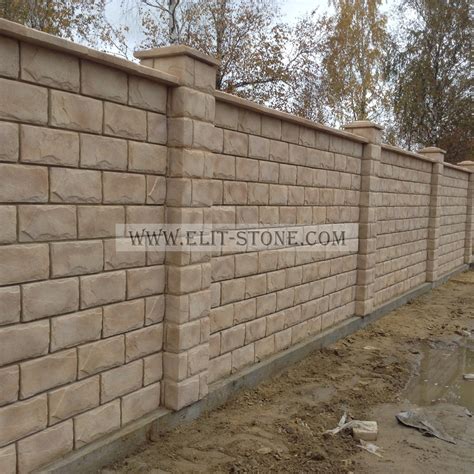 Купить дешевые столбы для забора, декоративные бетонные блоки по ...