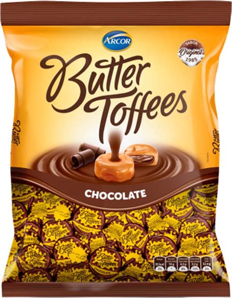 Bala Macia Butter Toffees G Chocolate Recheada Goi S Atacado