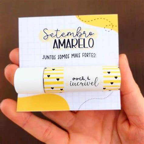 Lembrancinha Setembro Amarelo Ideias F Ceis E Criativas