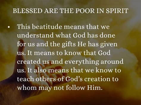 The Beatitudes By Tricia Donohue