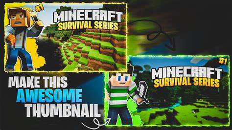 How To Make Minecraft Thumbnails👀💖 Youtube