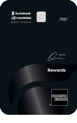 Tarjeta One Rewards Black American Express Scotiabank Colpatria Amex CO