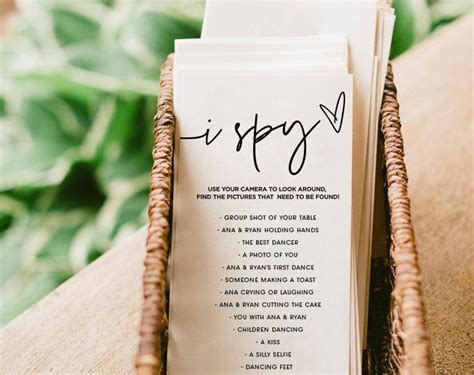 Ellia I Spy Wedding Game Template I Spy Wedding Game Etsy