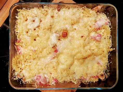 Recette Gratin De Pates Au Jambon Rapide Inspirations Cuisine