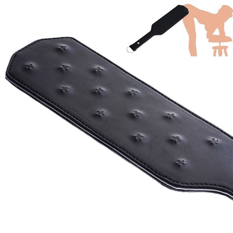 Spanking Paddle Flogger Whip PU Leather With Spikes Sex Toys Slave Bondage BDSM EBay