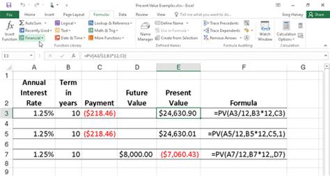 How To Use The Pv Npv And Fv Functions In Excel 2016 Dummies