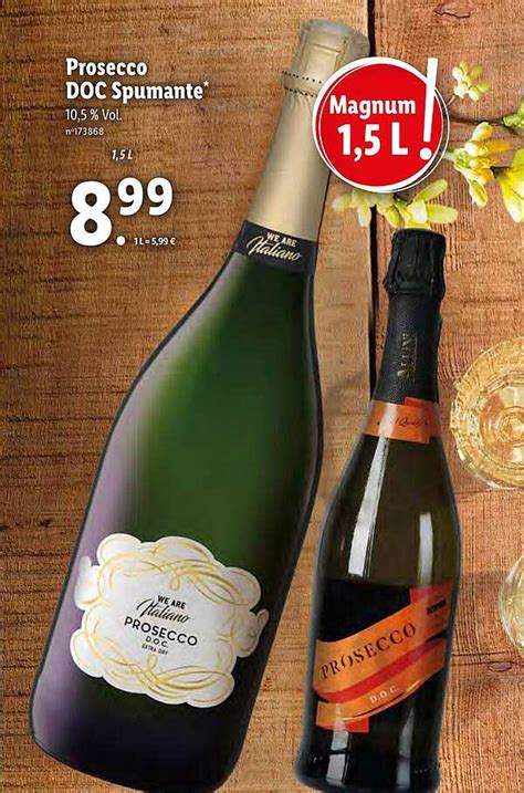 Promo Prosecco Doc Spumante Chez Lidl Icatalogue Fr