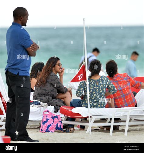 Miami Beach Fl May 14 Priyanka Chopra On Miami Beach On Mothers