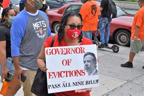 ‘housing Is A Right Tenants Hold Protest Calling For Eviction Courts