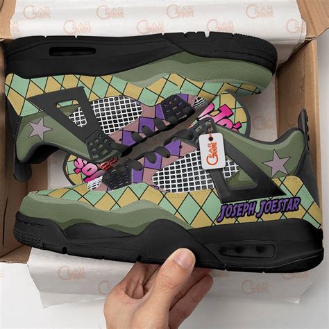 Joseph Joestar Jordan 4 Sneakers Anime Personalized Shoes JD272