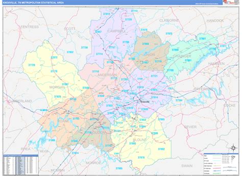 Printable Knoxville Zip Code Map