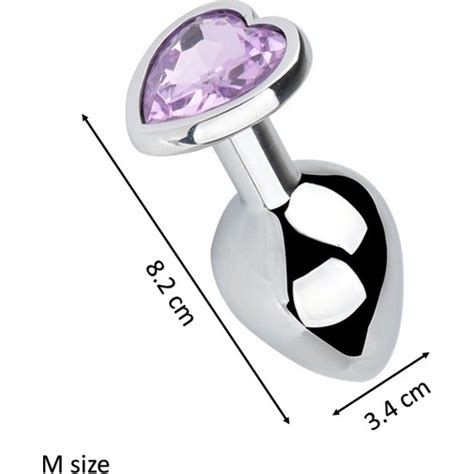 Joytoy Kalp Şekilli Metal Plug Taşlı Anal Dildo M Size Fiyatı