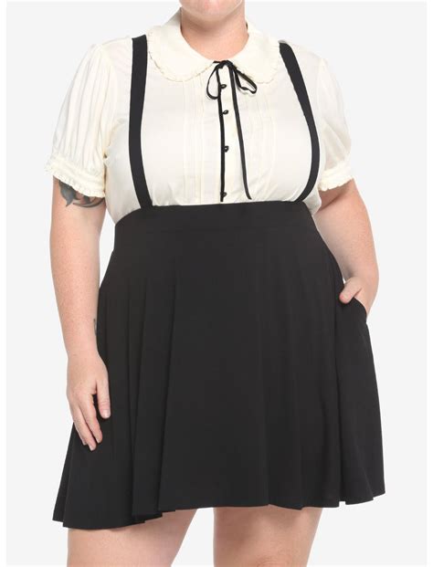 Black Suspender Circle Skirt Plus Size Hot Topic