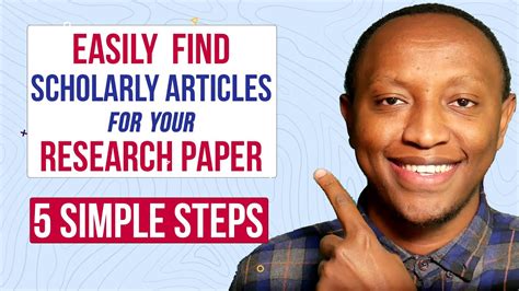 How To Quickly Find Scholarly Articles For Your Research Paperessay