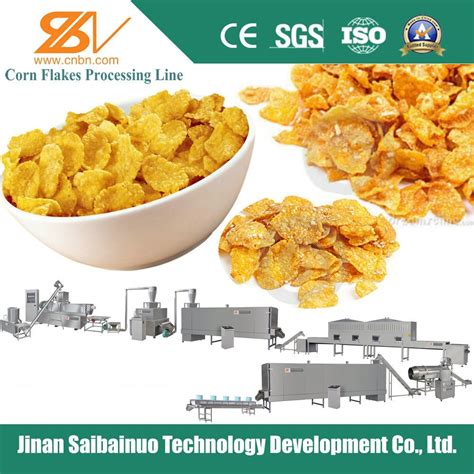 Breakfast Cereal Corn Flakes Production Line China Corn Flakes