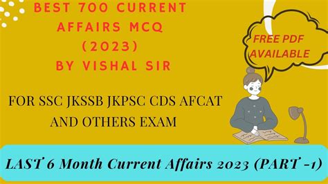 Last Months Current Affairs Part By Vishal Sir Ssccgl