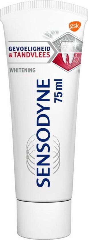 Sensodyne Tandpasta Gevoeligheid Tandvlees Whitening 75ml Bol