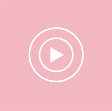 Pink Youtube Music Icon