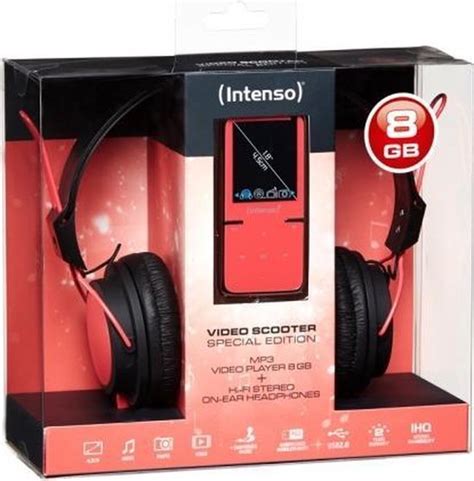 Intenso Video Scooter Special Edition MP3 Player 8 GB Kopfhörer