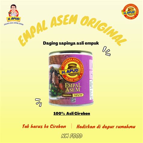 Jual Empal Asem Original H Apud Kemasan Kaleng Shopee Indonesia