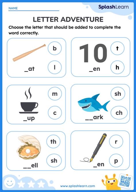 Phonics Worksheets Free And Printable Splashlearn