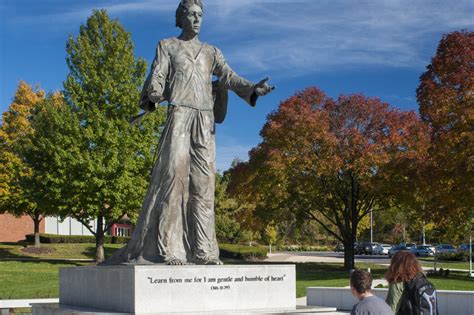 Desales University Christ As Teacher Statue Plaza Breslin Architects