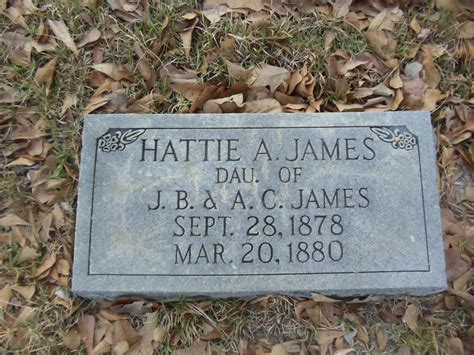 Hattie A James Find A Grave Memorial