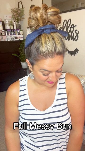 Gina Dinko On Instagram Full Messy Bun Idea You Can Use Any