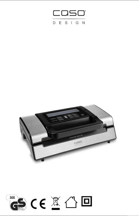 Bedienungsanleitung Caso FastVAC 500 - 1409 (Seite 1 von 132) (Deutsch ...