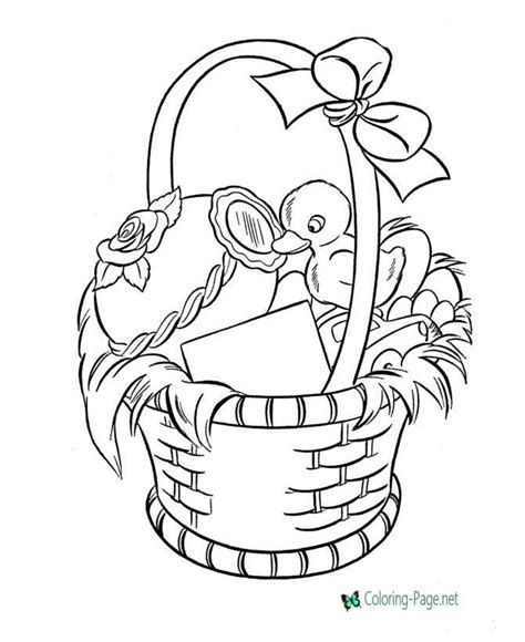 Easter Basket Coloring Pages