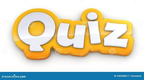 Quiz Yellow Word Text On White Background Royalty-Free Stock Photo | CartoonDealer.com #43028865