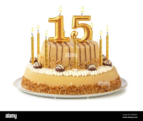 birthday cake, number 15, birthday cakes, 15, number fifteen Stock ...