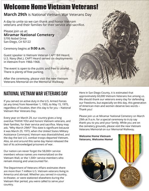 National Vietnam War Veterans Day San Diego Veterans Magazine