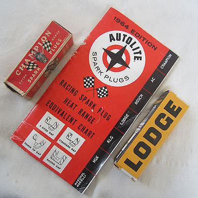 Autolite Racing Heat Range Chart Vintage Champion Lodge Spark