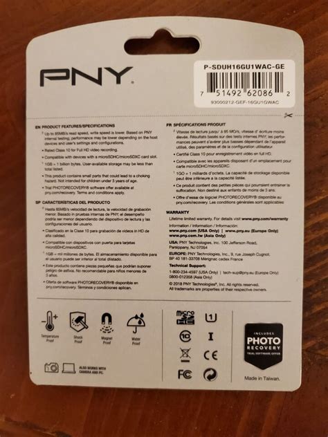 PNY 16GB MicroSDHC Elite Flash Card W Adapter D19 EBay