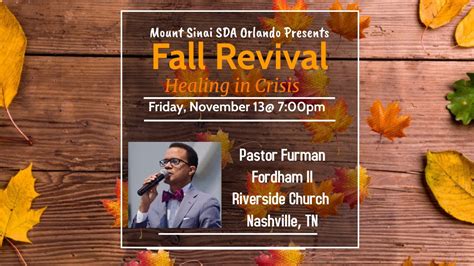 Fall Revival Pastor Furman Fordham Ii Youtube