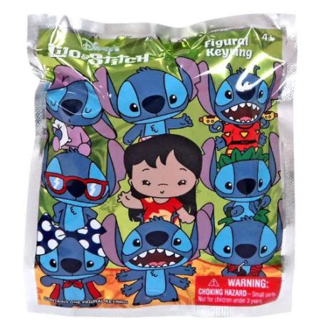 Llavero Goma Sorpresa Lilo Stitch Disney Por Lafrikileria