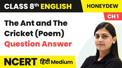 The Ant And The Cricket Poem Question Answers NCERT CBSE Class