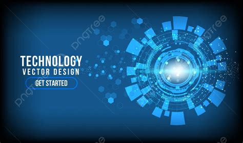 Abstract Technology Background Hi Tech Communication Conceptte Digital Copy Space Energy Vector